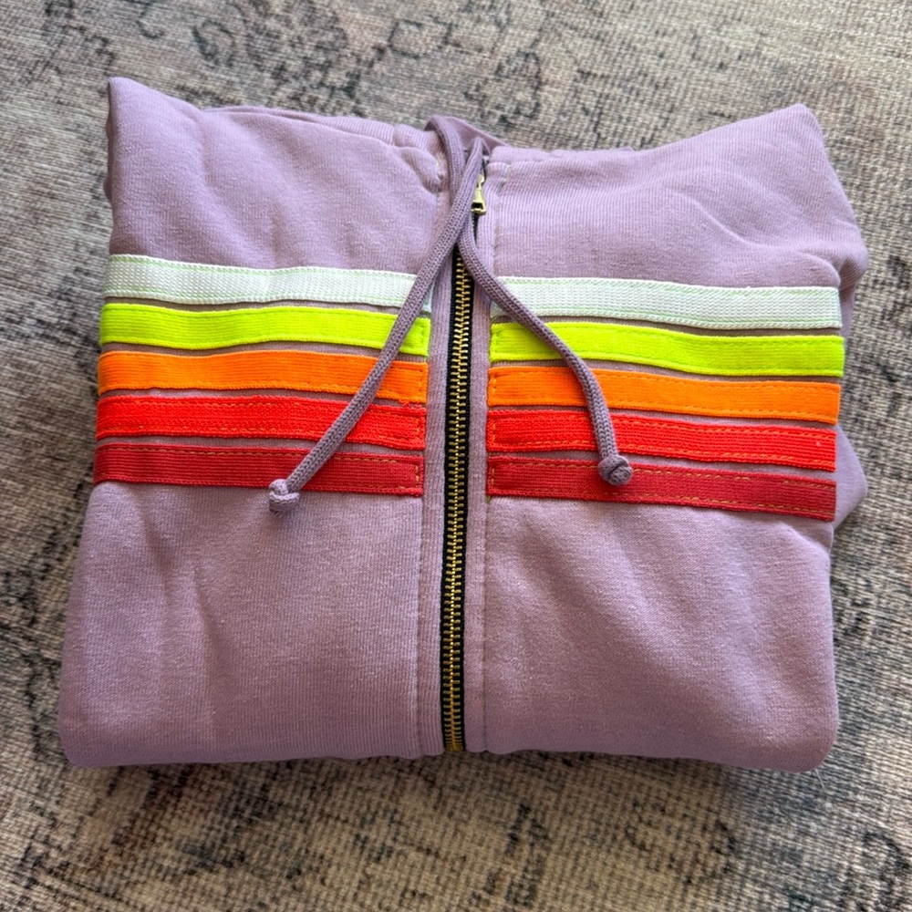 Aviator Nation Softest 5Stripe Hoodie. Brand New Small